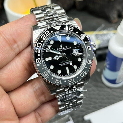 [Super Clone] Regency Traveller Traveller 40 mm Timeless Gray and black Bezel Black Dial 126710GRNR 5159