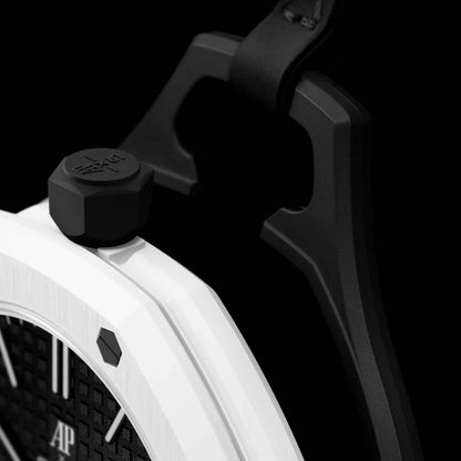 Swiss Pop Art Ocho Negro Ceramic Watch 3233