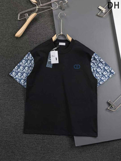 Embroidery stitching t-shirt
