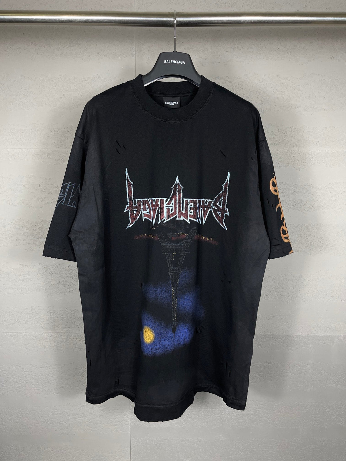 Wash gradient pattern t-shirt
