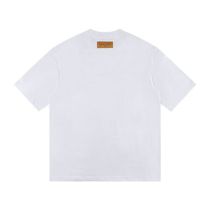 New embroidery splicing t-shirt