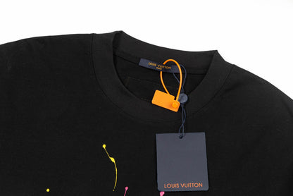 Colorful handmade graffiti t-shirt