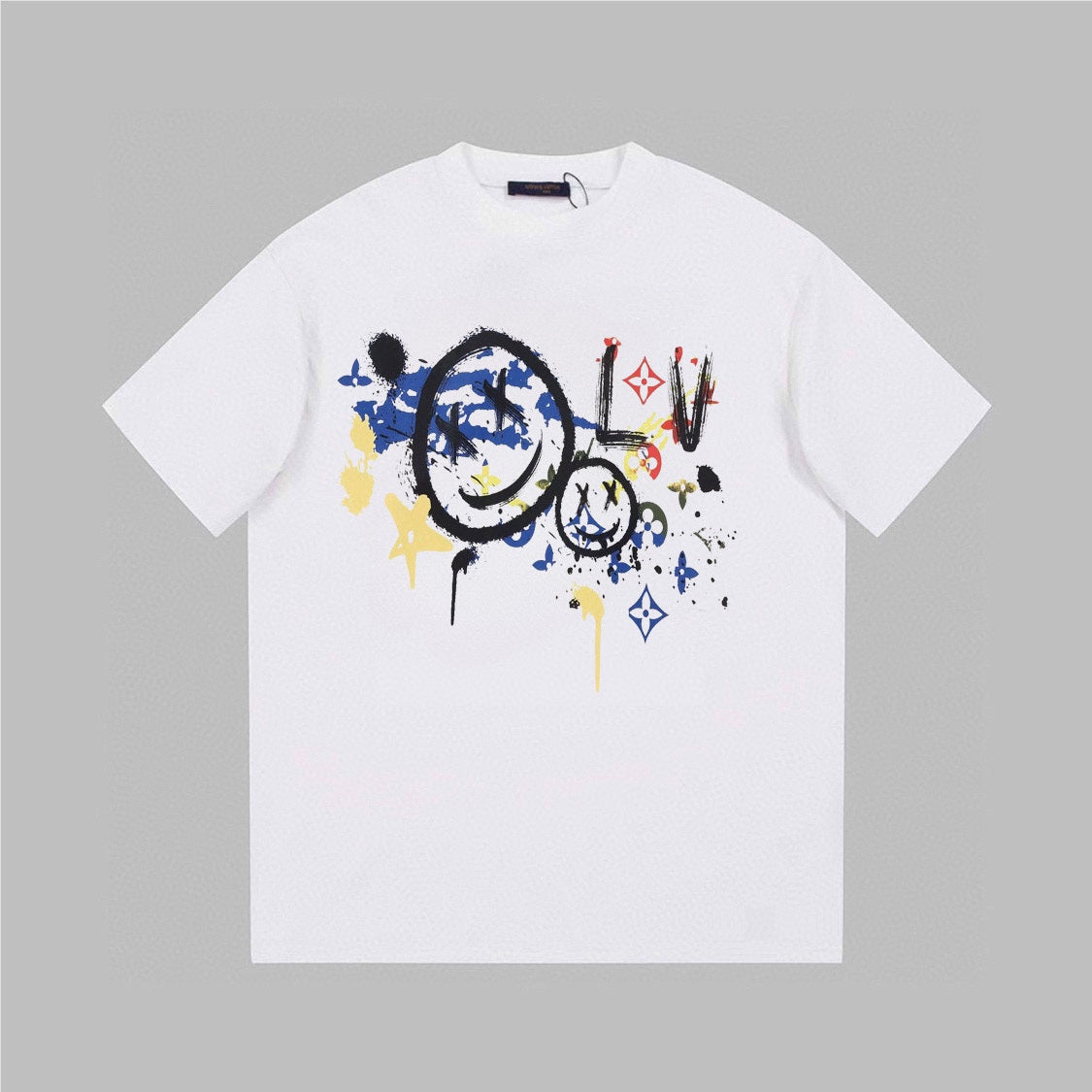 Smiley Messy Printed T-Shirt - general