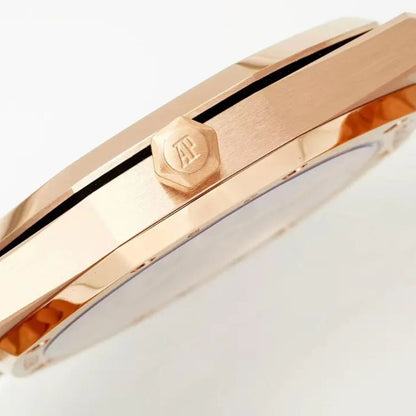 Prestige Atelier Octagon Sport 39mm White Dial Rose Gold 4858