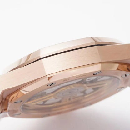 [Super Clone] Prestige Atelier Octagon Sport 41mm Black Dial Rose Gold 3379