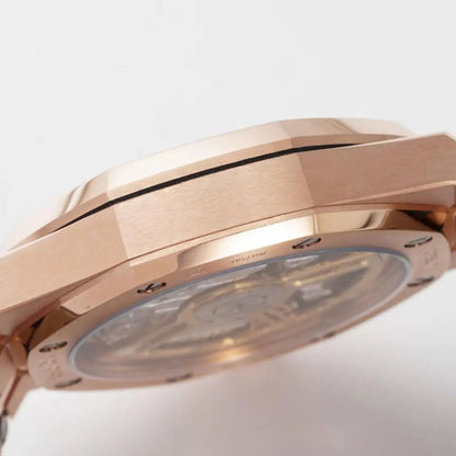 [Super Clone] Prestige Atelier Octagon Sport 41mm Black Dial Rose Gold 1172
