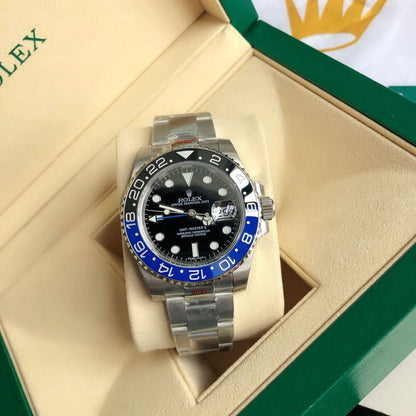 Regency Traveller Traveller 40 mm Timeless Blue and black Bezel Black Dial 126710BLNR 5872