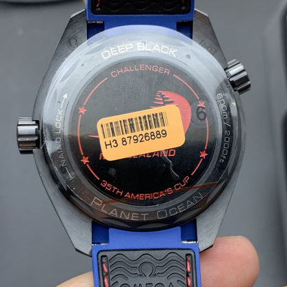 Celestial Ocean Diver 600M Traveller Deep Black 46mm Steel On Rubber Strap Black Dial 8011
