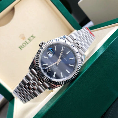 [Super Clone] Regency Classic Date 41 mm Five-Link Fluted Bezel Bright blue Dial 126334 1222