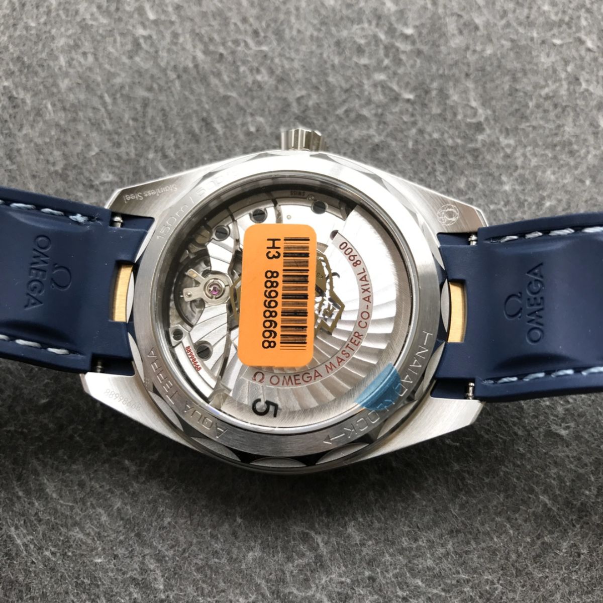 Celestial Aqua Sport 150M 41mm Steel Yellow Gold On Rubber Strap Silver Dial 6212