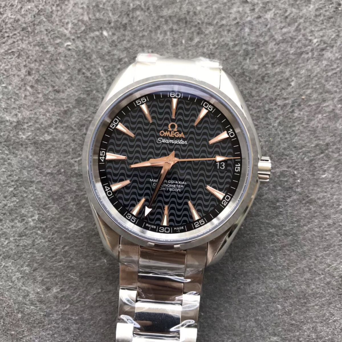 Celestial Aqua Sport 150M 41mm Steel On Steel Black Dial 8195