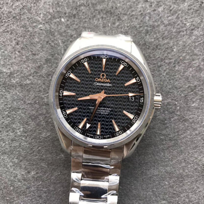 Celestial Aqua Sport 150M 41mm Steel On Steel Black Dial 8195