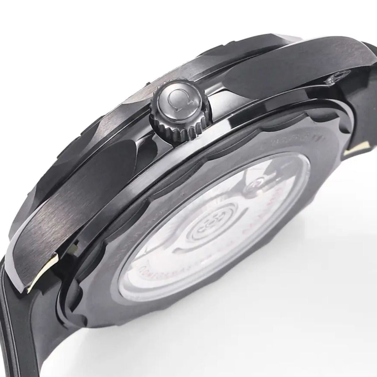 Celestial Seafarer Diver 300M 44mm Black Ceramic On Rubber Strap Black Dial 6039