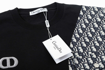 New embroidery splicing t-shirt