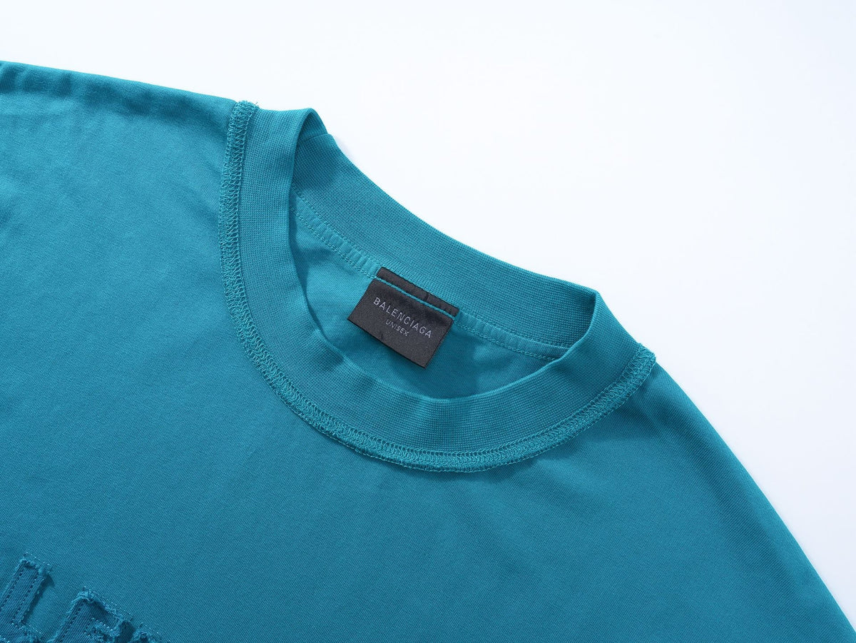 Embroidery wash t-shirt