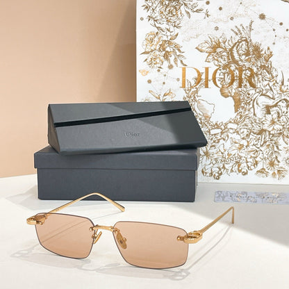 2026 6-color rimless metal sunglasses