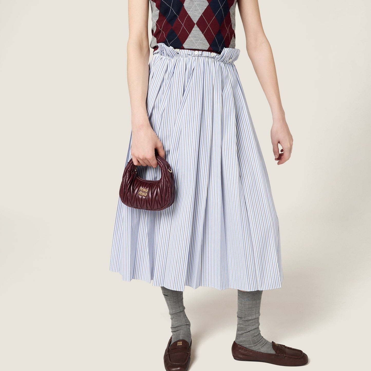 Wander matelassé nappa leather hobo mini-bag