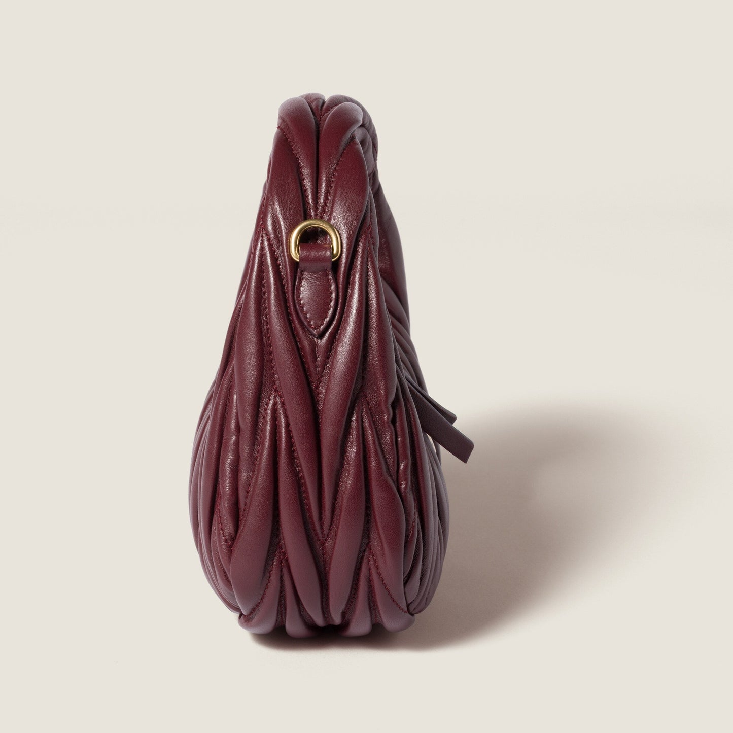 Wander matelassé nappa leather hobo mini-bag