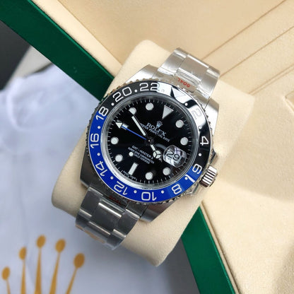 Regency Traveller Traveller 40 mm Timeless Blue and black Bezel Black Dial 126710BLNR 5872