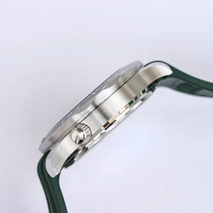 Celestial Seafarer Diver 300M 42mm Steel On Rubber Strap Green Dial 7823