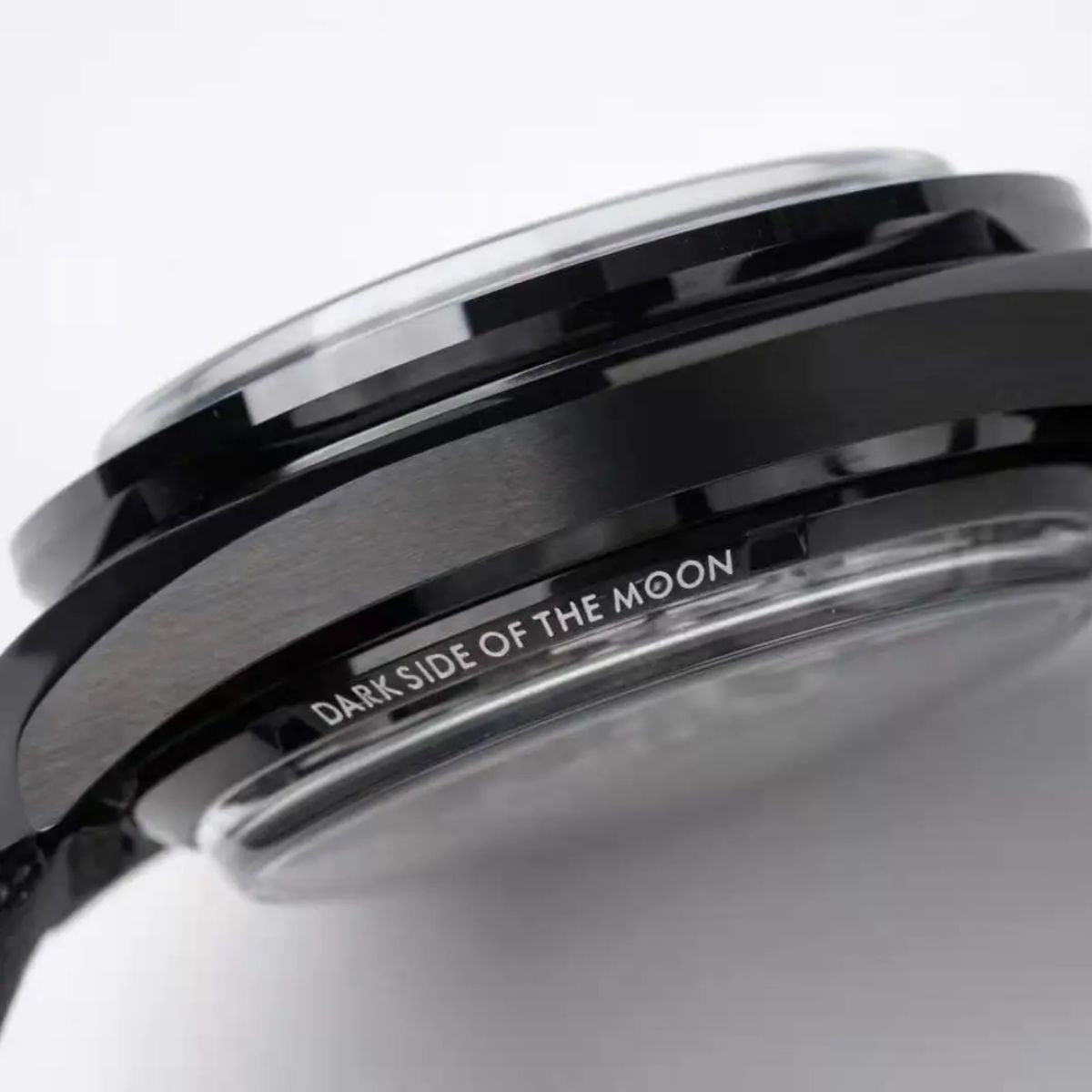 Celestial Chronograph Dark Side Of The Moon 44mm Black Ceramic On Nylon Strap Black Dial 4115