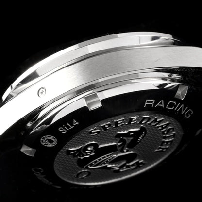 Celestial Racing Chronograph 40mm Steel On Rubber Strap White Dial 1126