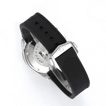 Celestial Racing Chronograph 40mm Steel On Rubber Strap Black Silver Dial 1941