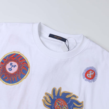 New full-embroidery t-shirt