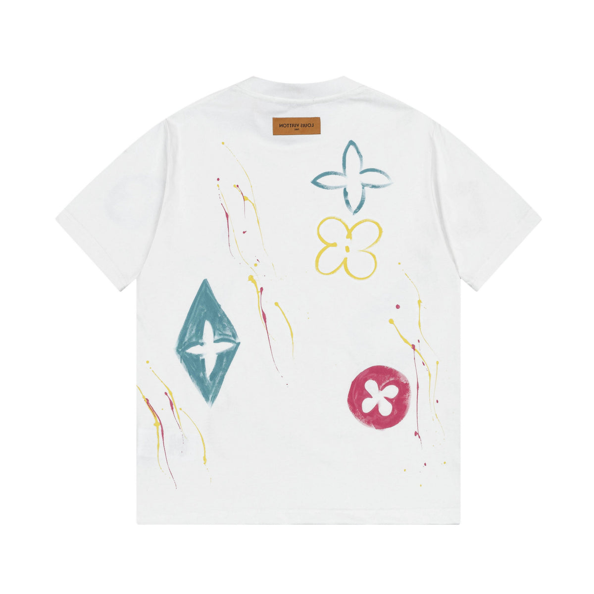 Colorful handmade graffiti t-shirt