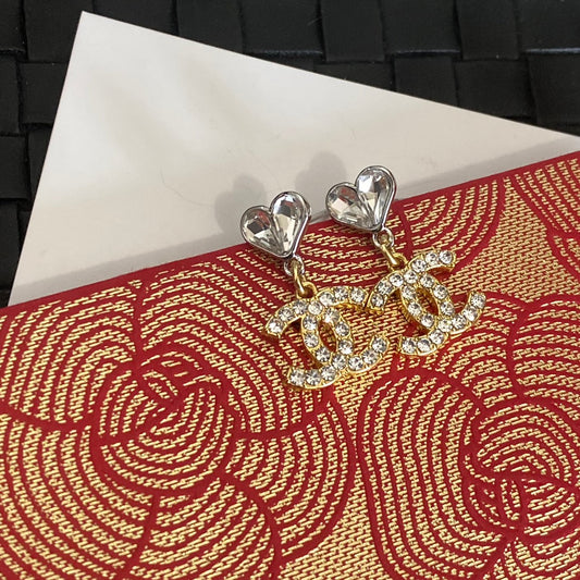 Electroplating Double Color Earrings