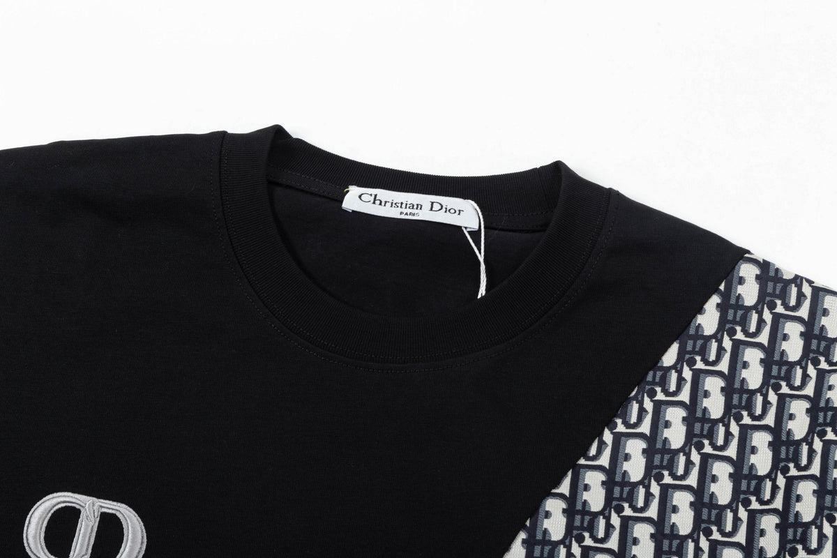 New embroidery splicing t-shirt