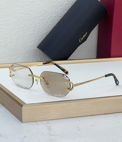 2026 Discoloration New series of cut lens sunglasses can change color under ultraviolet light