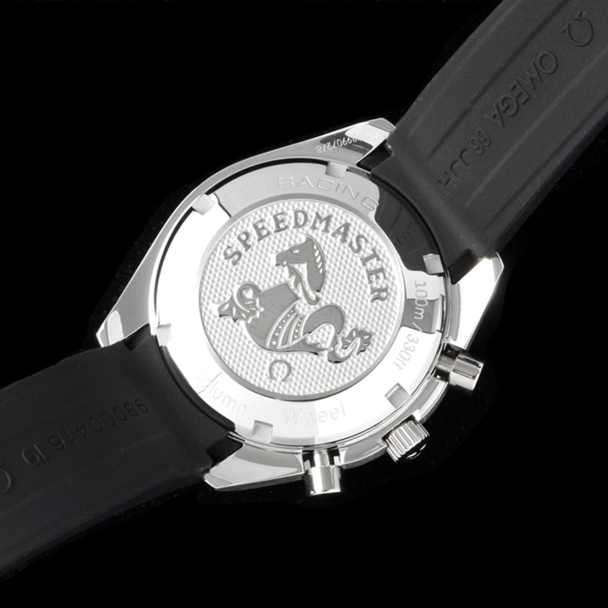 Celestial Racing Chronograph 40mm Steel On Rubber Strap White Dial 1729