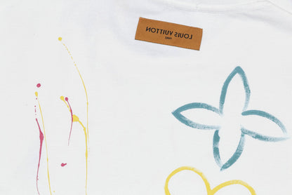 Colorful handmade graffiti t-shirt
