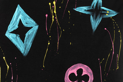 Colorful handmade graffiti t-shirt