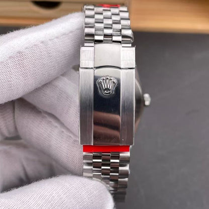 Regency Classic Date 41 mm Timeless Fluted Bezel Bright blue set with diamonds Dial 126334 9205
