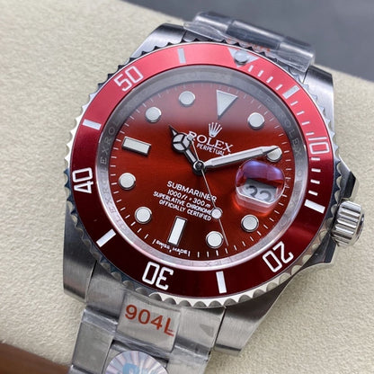 [Super Clone] Regency Diver Date 41 mm Timeless Red Bezel Red Dial 6529