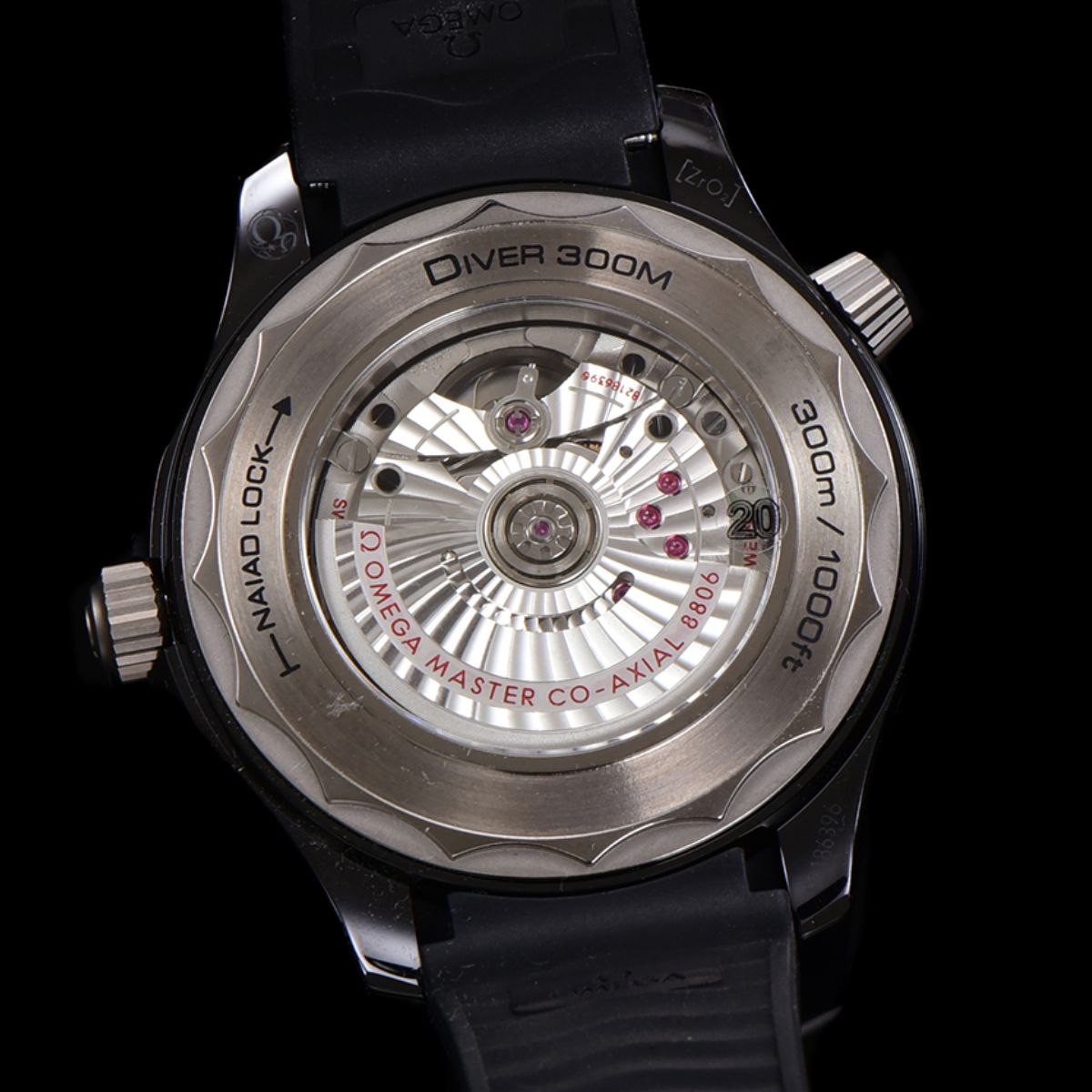 Celestial Seafarer Diver 300M 44mm Black Ceramic On Rubber Strap Black Dial 6995