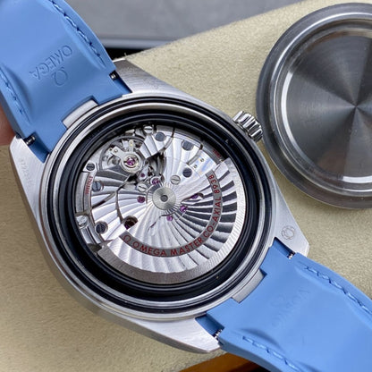 Celestial Aqua Sport Worldtimer 150M 43mm Steel On Steel Blue Dial 6518