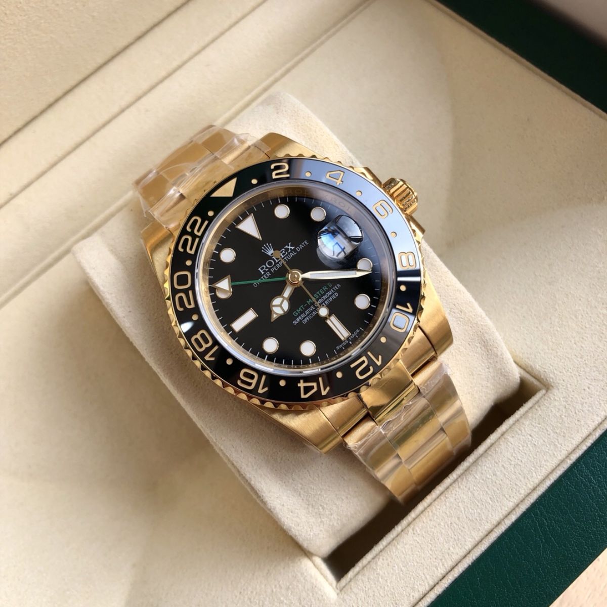 [Super Clone] Regency Traveller Traveller 40 mm Timeless Black Bezel Bright black Dial 9519