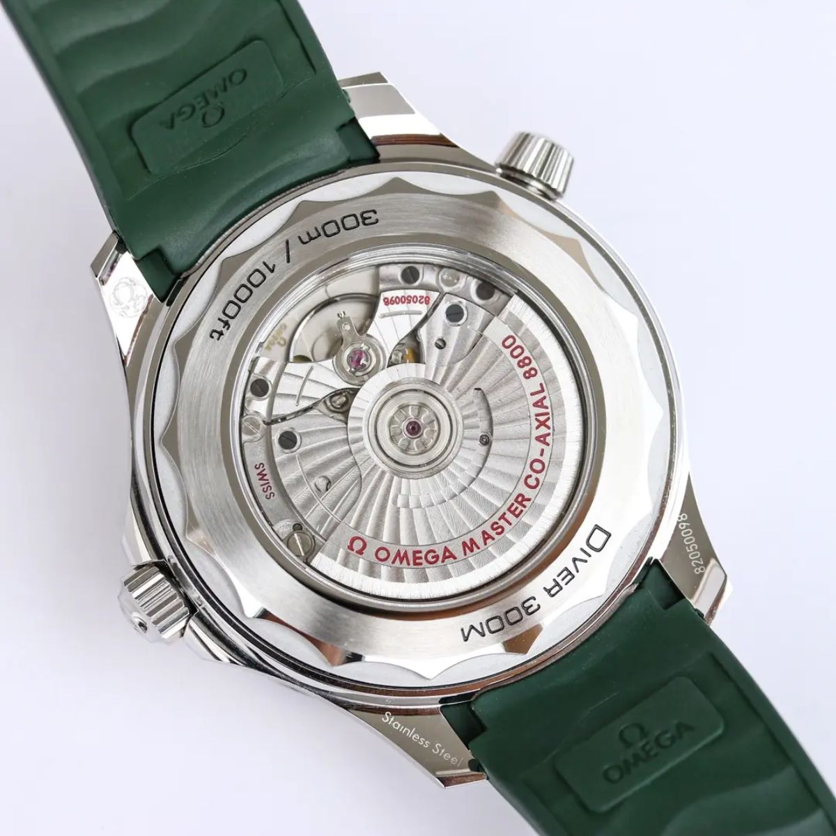 Celestial Seafarer Diver 300M 42mm Steel On Rubber Strap Green Dial 7823