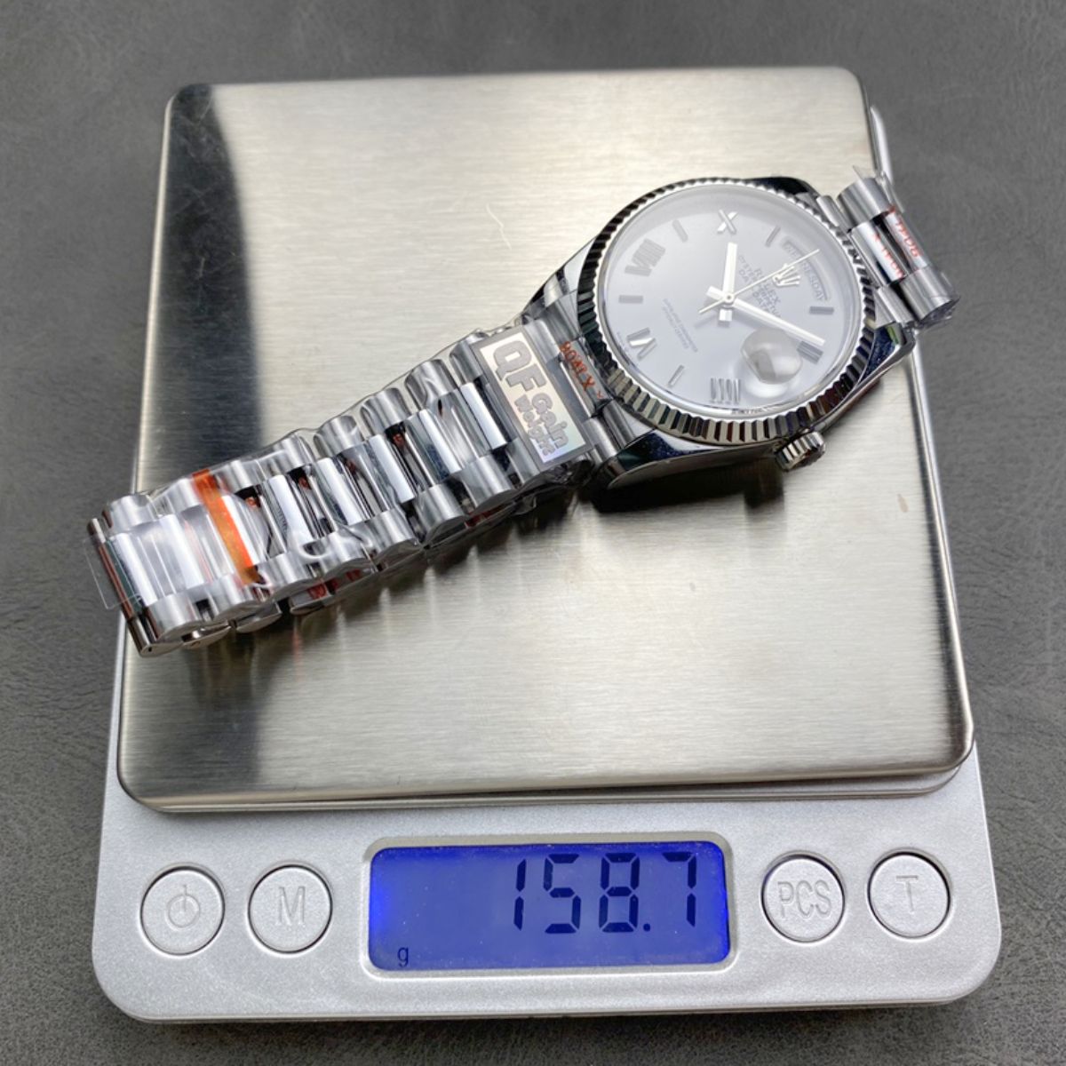 [Super Clone] Regency Weekday 36 mm Weekday Fluted Bezel White Dial 128239 6606