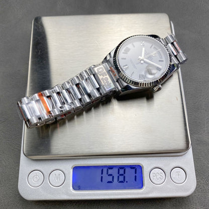 [Super Clone] Regency Weekday 36 mm Weekday Fluted Bezel White Dial 128239 6606