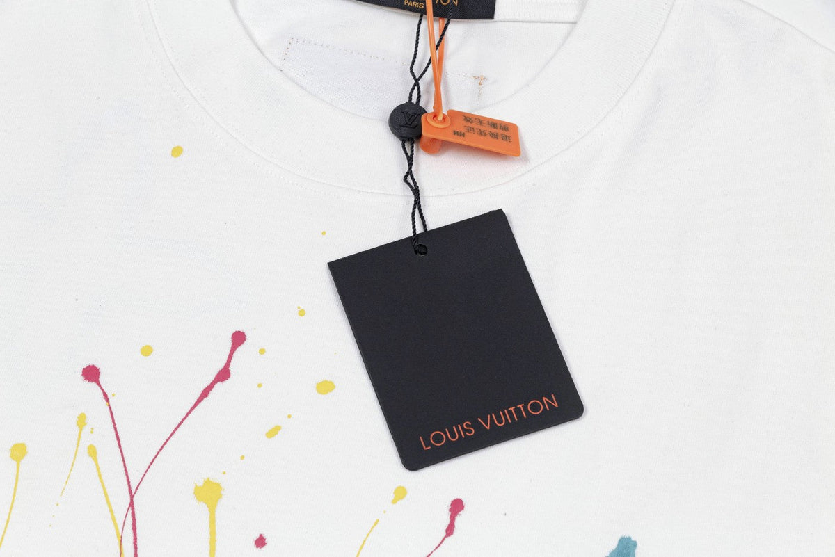 Colorful handmade graffiti t-shirt