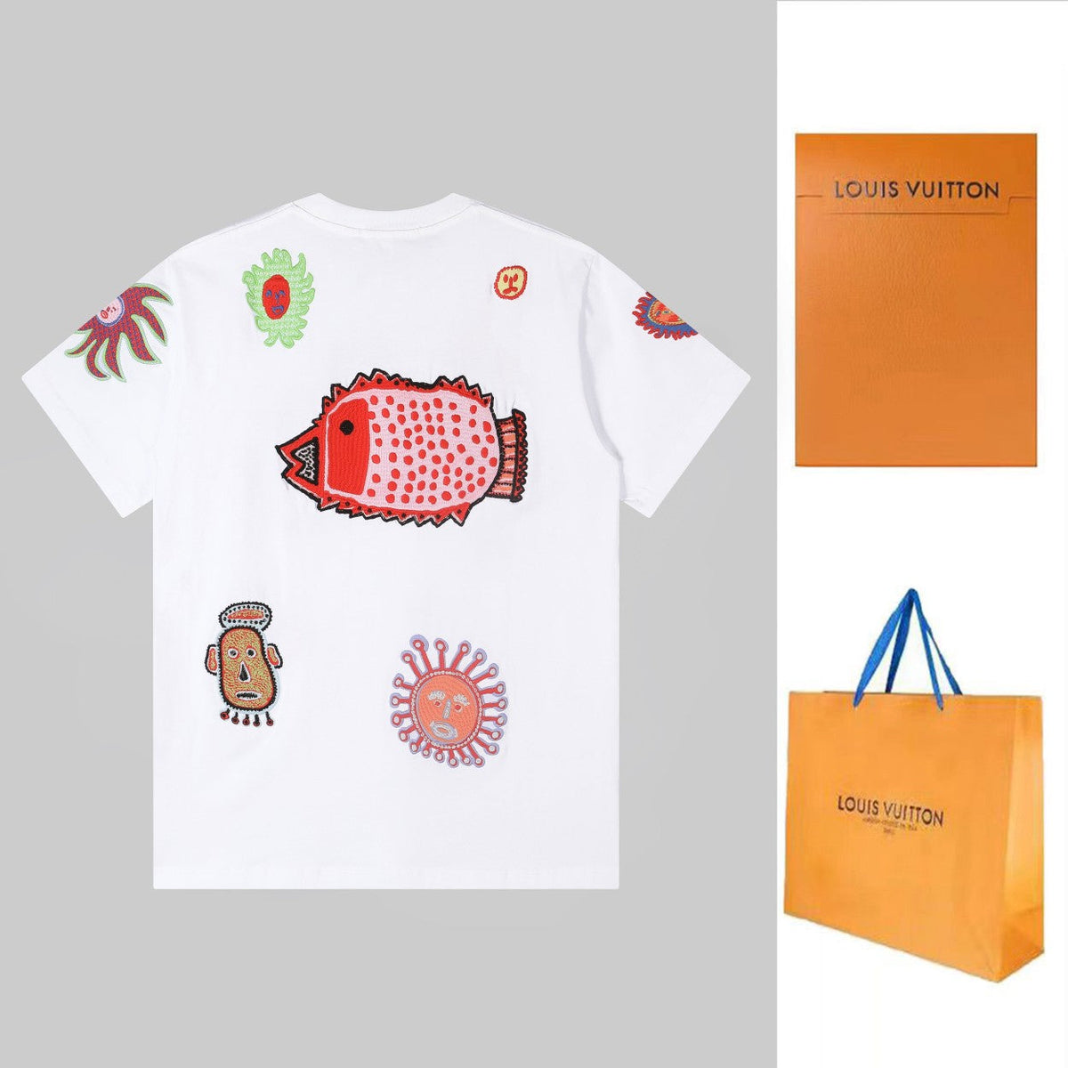 New full-embroidery t-shirt