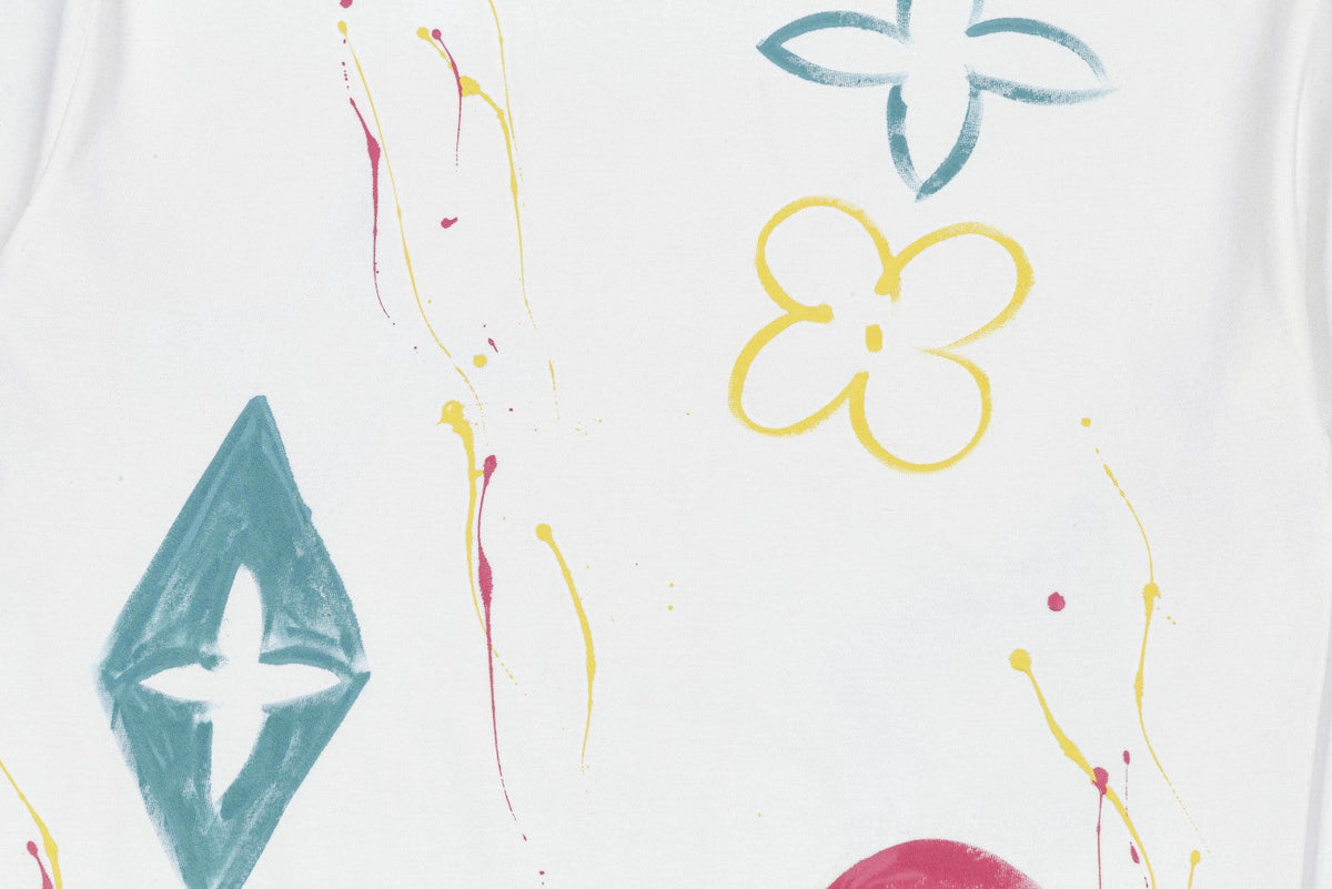 Colorful handmade graffiti t-shirt
