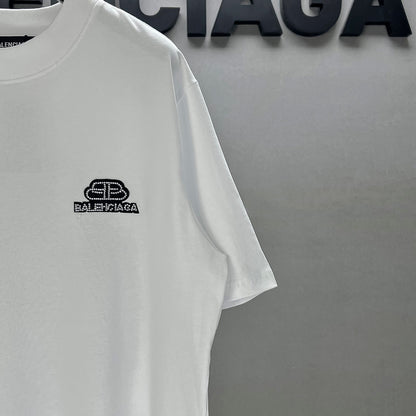 Summer new embroidery hot drill t-shirt