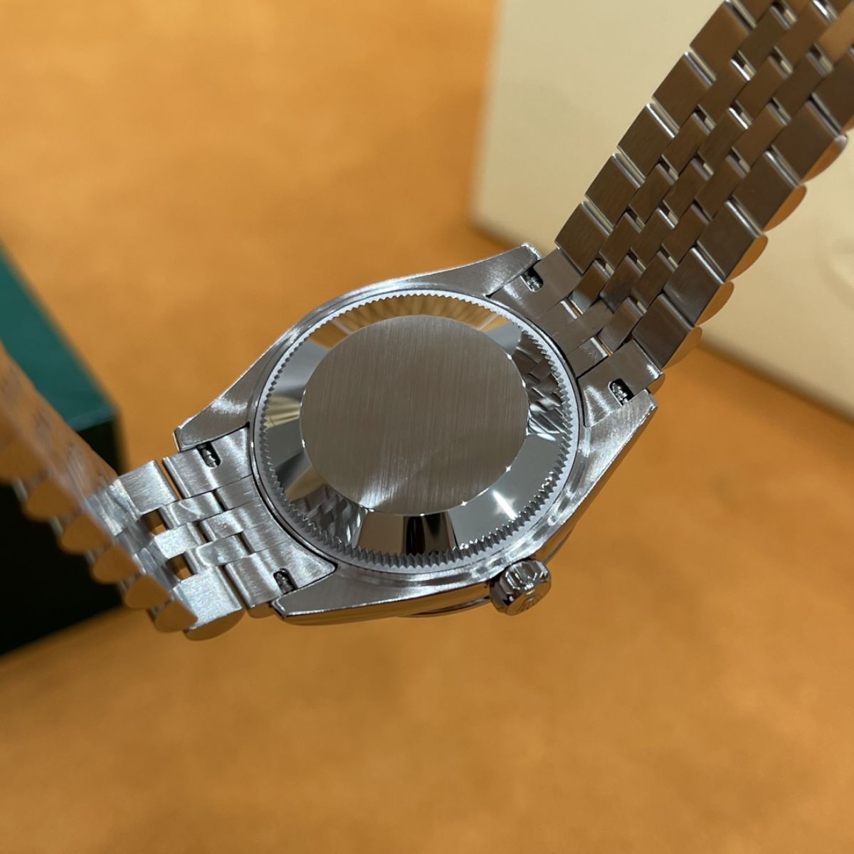 [Super Clone] Regency Classic Date 31 mm Five-Link Brilliant diamond set Bezel Silver set with diamonds Dial 278384RBR 7615