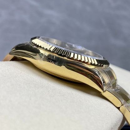 [Super Clone] Regency Dual Time 42 mm Timeless Fluted Bezel Bright black Dial 336938 9785