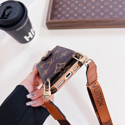 Lou Gold Cover Crossbody iPhone Case